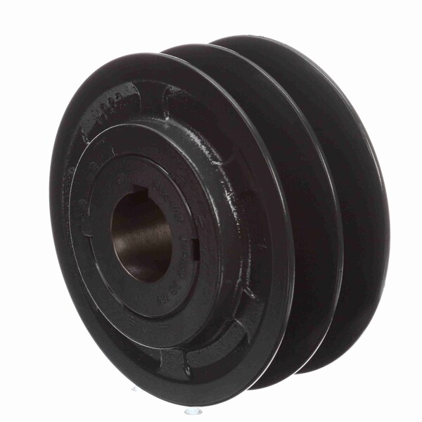 2 Groove Cast Iron Finish Bore Fhp Variable Pitch Sheave, 2VP62X38MM